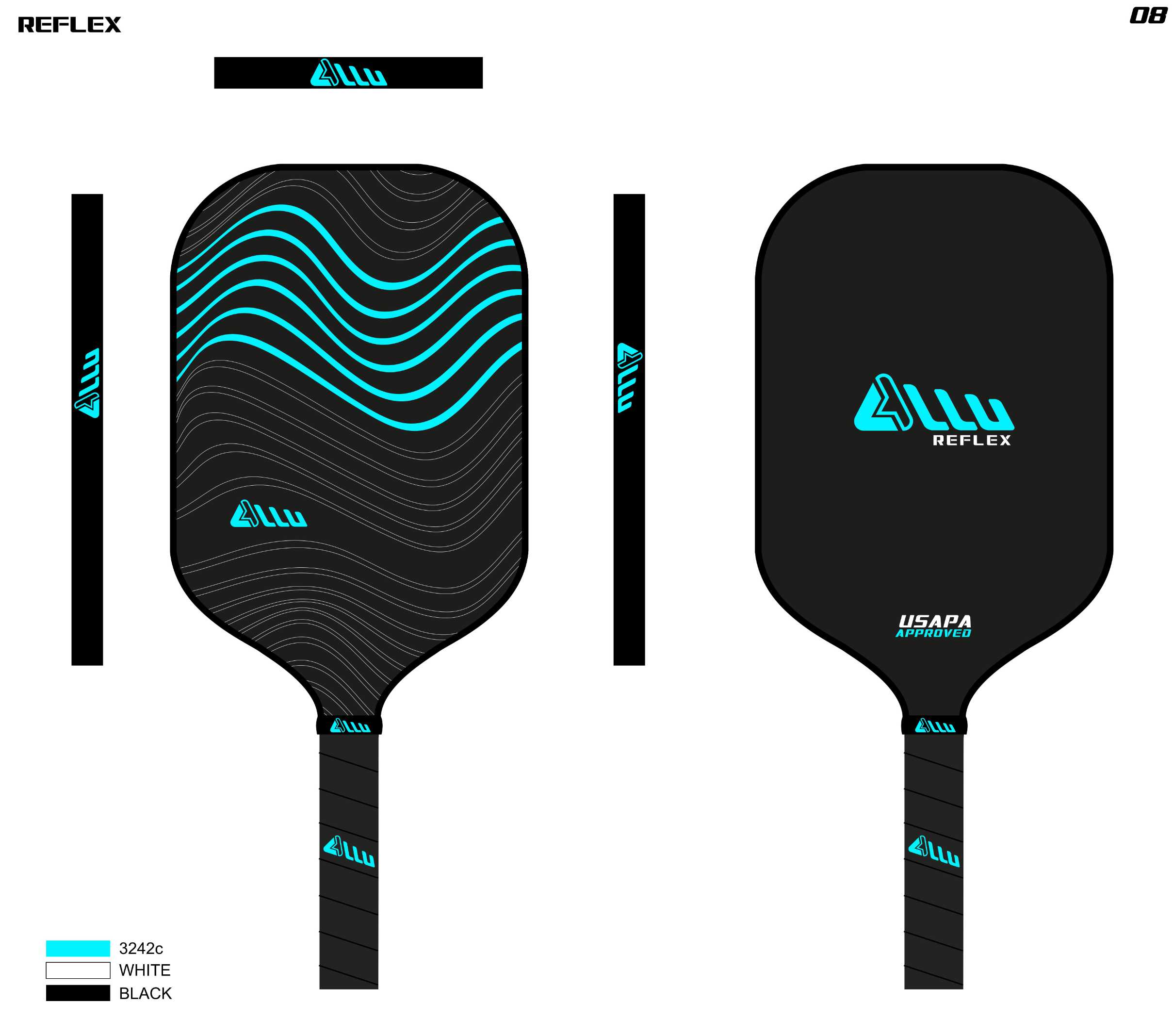 Personalized corporate pickleball paddle sets