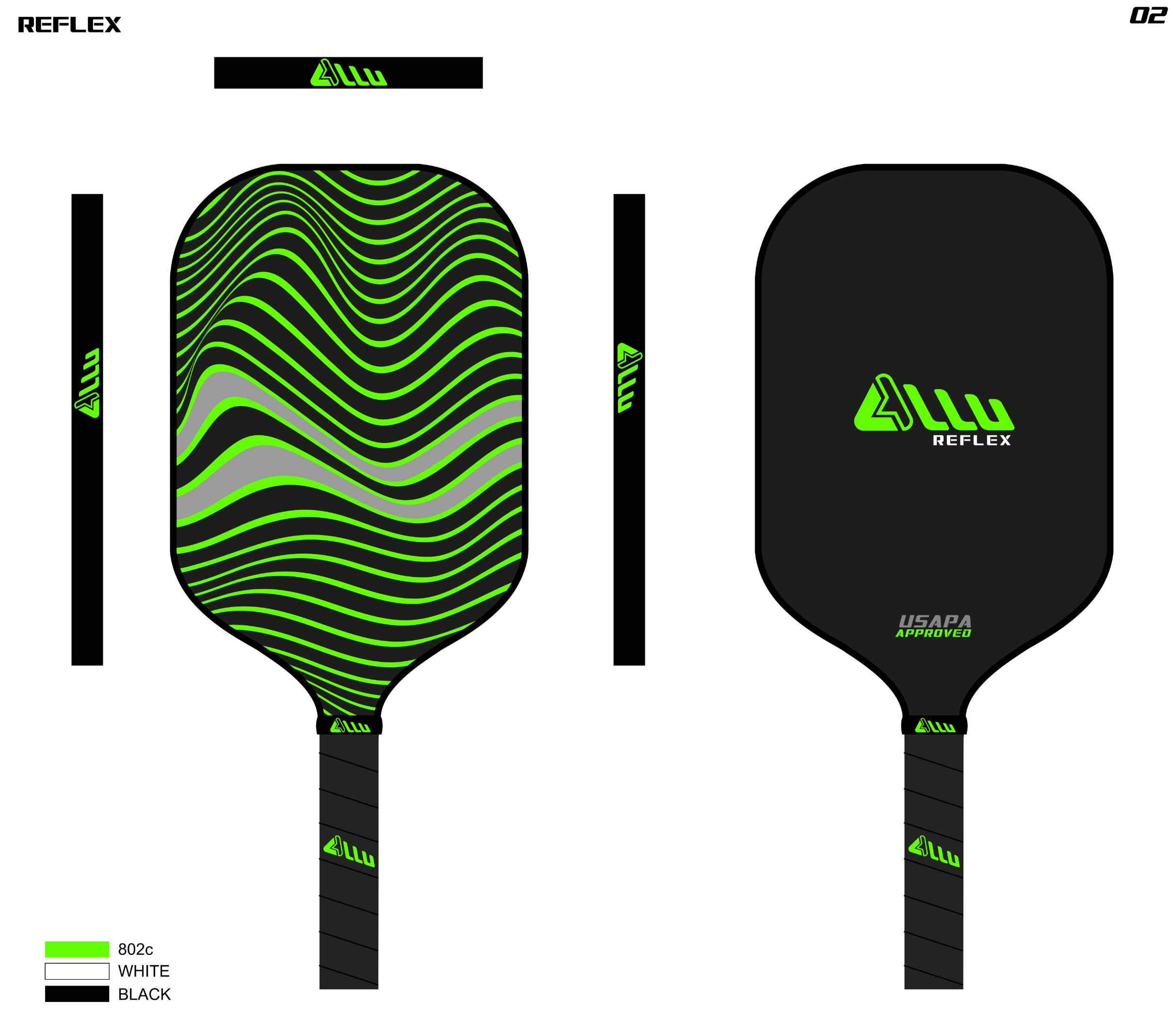 Lightweight pickleball paddles for control