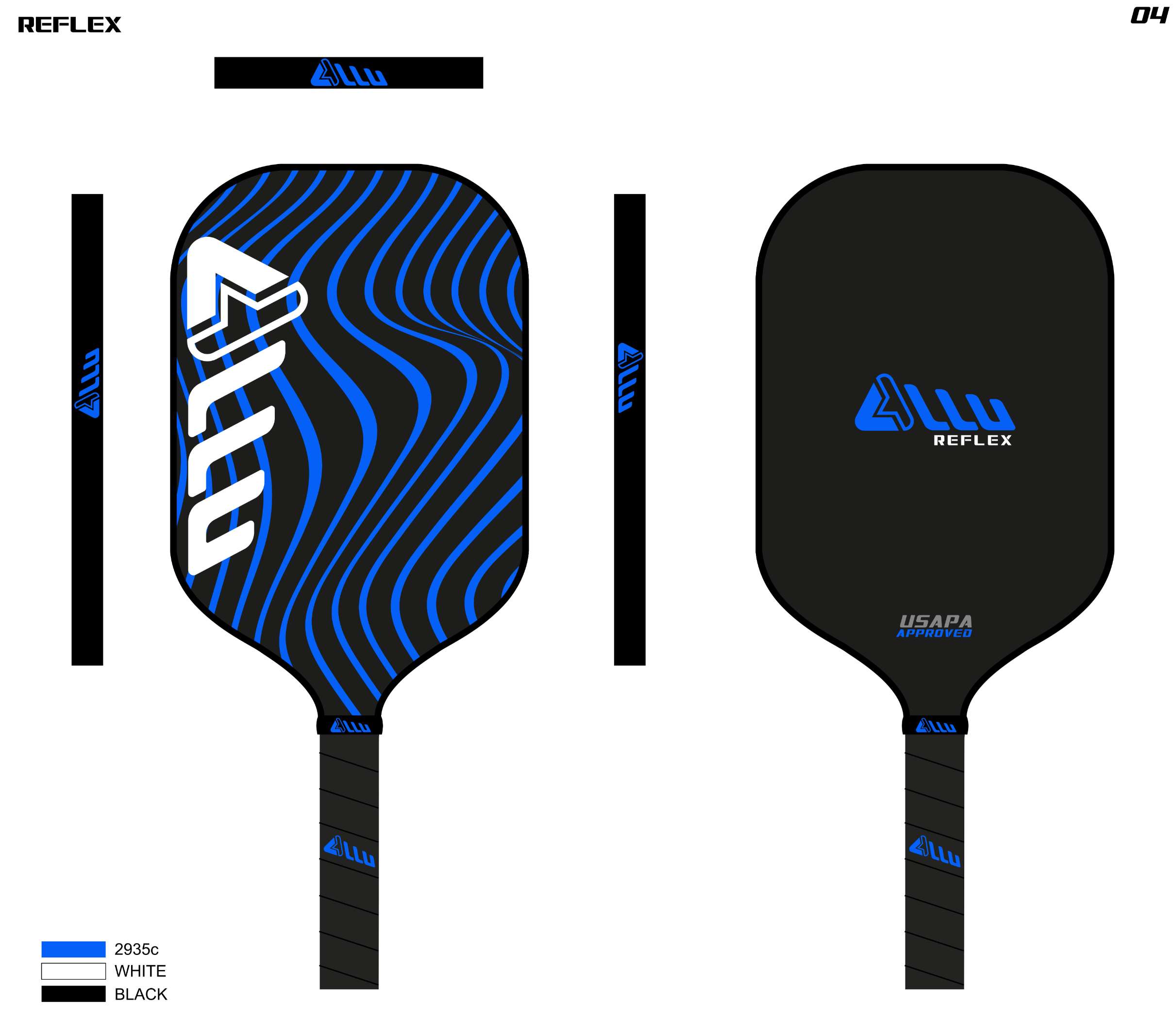 Carbon fiber pickleball paddles for power